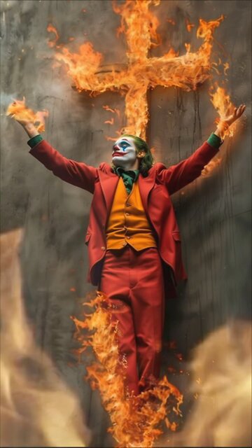 “I see nothing but clowns” by Misha Turtle Island