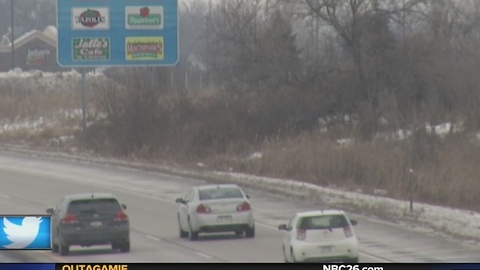 Icy roads causing dangerous driving conditions in Northeast Wisconsin