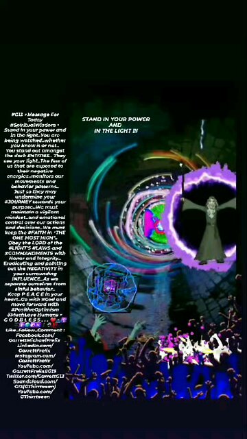 ▪︎STAND IN YOUR POWER AND IN THE LIGHT▪︎