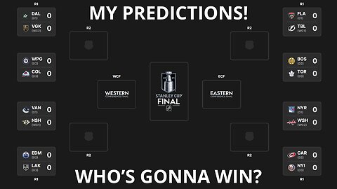 MY NHL PLAYOFFS 2024 PREDICTIONS!