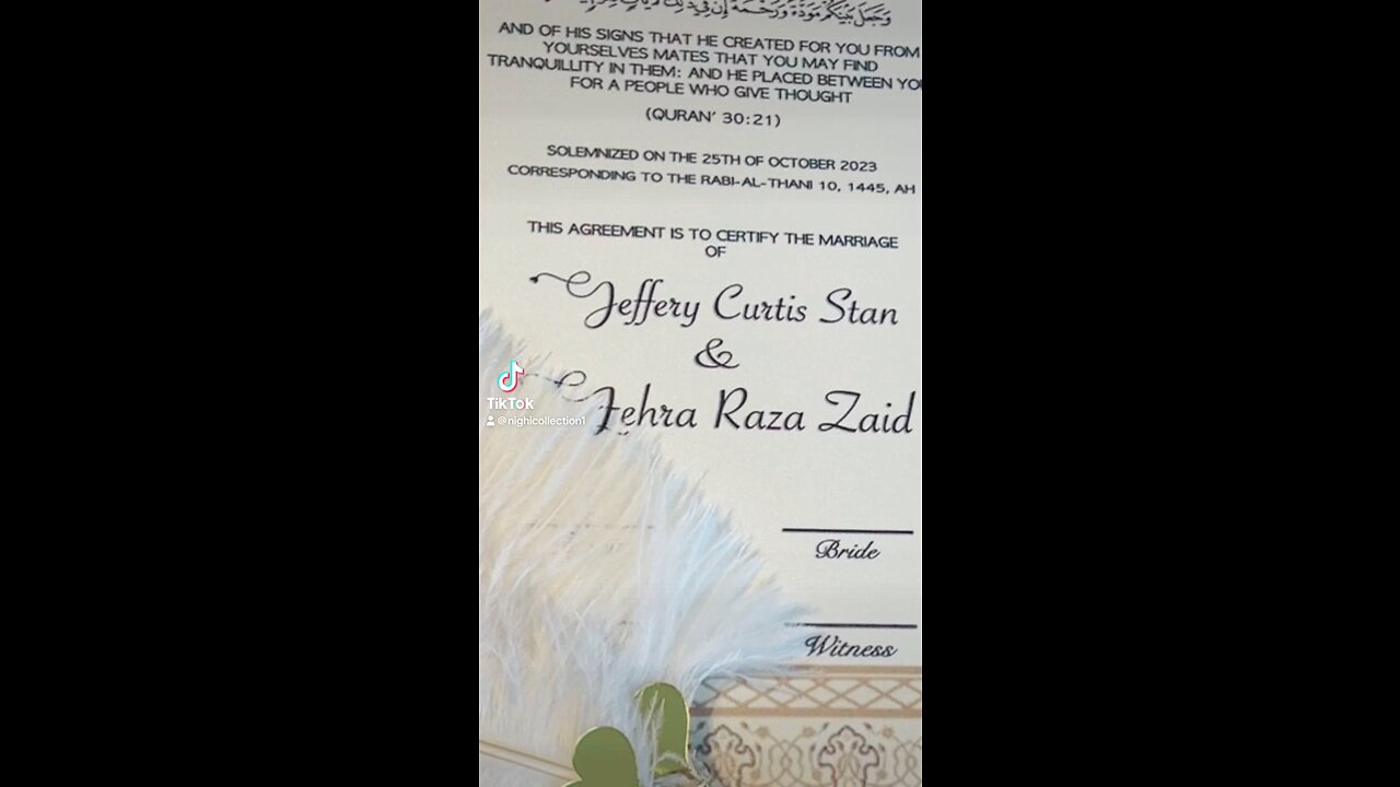 Luxury Marriage Certificate