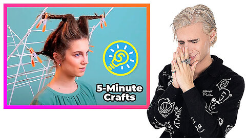 Hairdresser Reacts To Ridiculous 5 Minute Crafts Hair Hacks | Funny Reaction Video