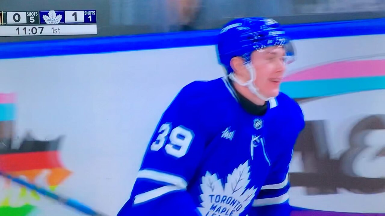 Maple Leafs C #39 Frazier Minten 🥅(1)🏒Snap-Shot Goal & 1st ever NHL goal!