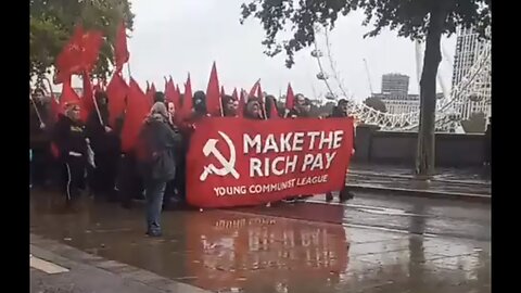 London UK: Commies Show Their Faces... At Least Some Do