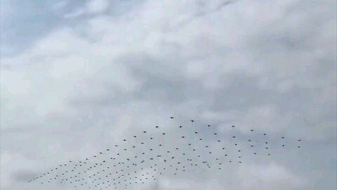 drones in the sky