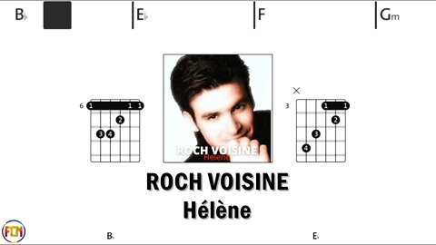 ROCH VOISINE Hélène - Guitar Chords & Lyrics HD