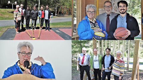 Un xylophone géant, du land art et du spikeball au parc des Sept-Chutes à l'été 2018