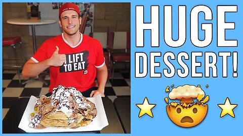 THIS HUGE PANCAKES AND ICE CREAM DESSERT CHALLENGE COULD BE A PROBLEM!