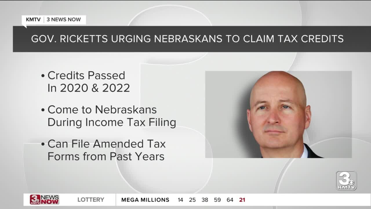 Gov. Ricketts highlights tax relief available to Nebraskans in press conference