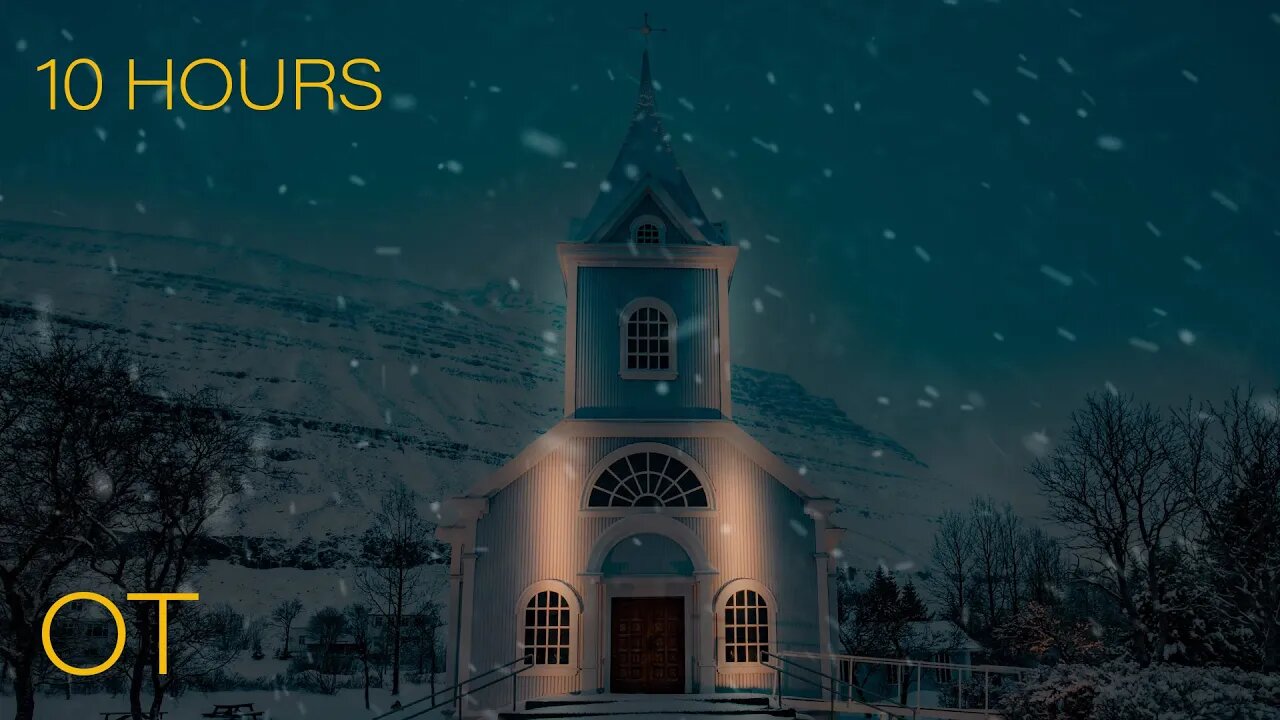 Blizzard at the Church | Seydisfjordur, Iceland | Howling Winds & Blowing Snow | Relax | Sleep