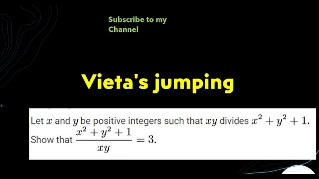 Prove Method of infinite Descent (Vieta's jumping) : (x^2+y^2+1)/xy=3