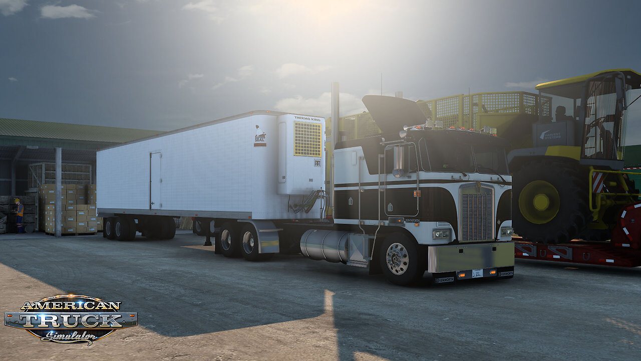 ATS Gameplay | Kenworth K100E | Havre MT to Thompson Falls MT | Vegetables 33,838lb Part 1