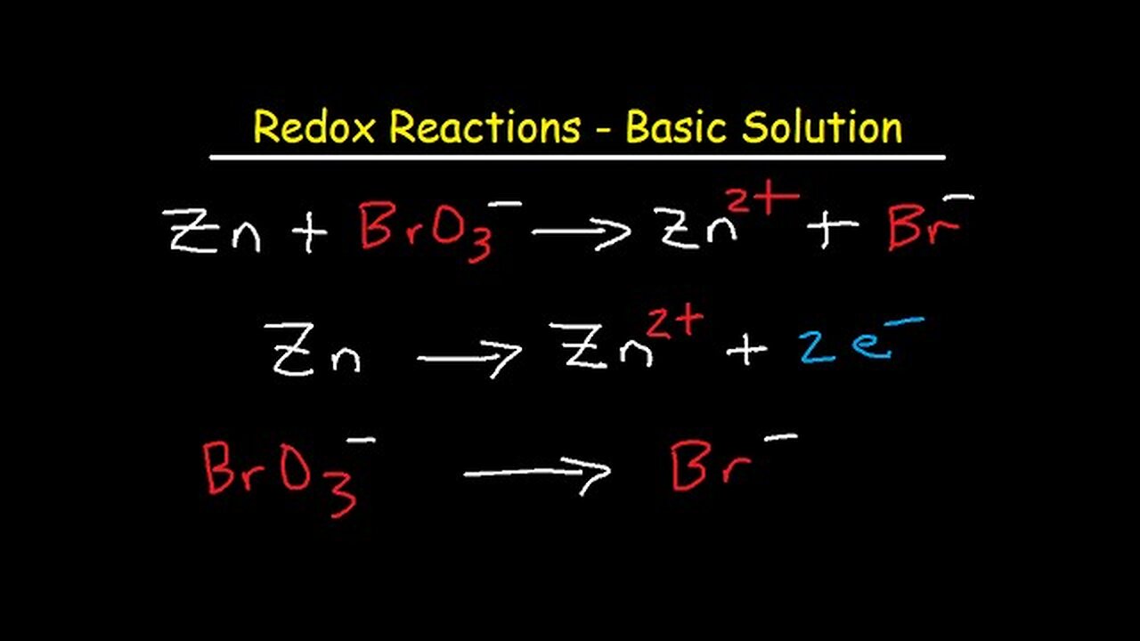 How To Balance Redox Equations In Basic Solution