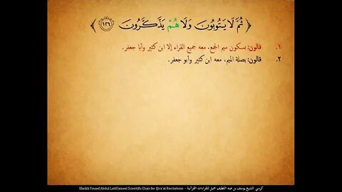 83 ‏‏الربع الثالث والثمانون وما كان المؤمنون لينفروا