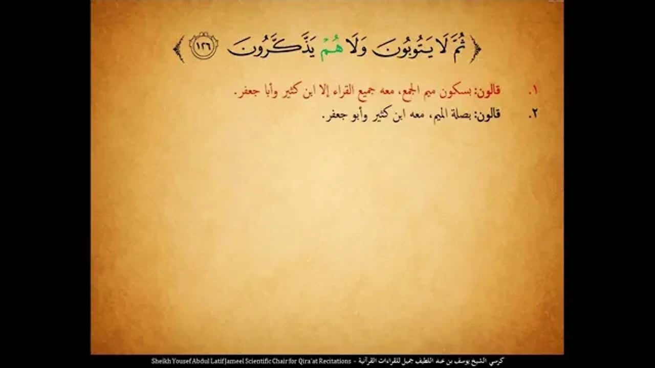 83 ‏‏الربع الثالث والثمانون وما كان المؤمنون لينفروا