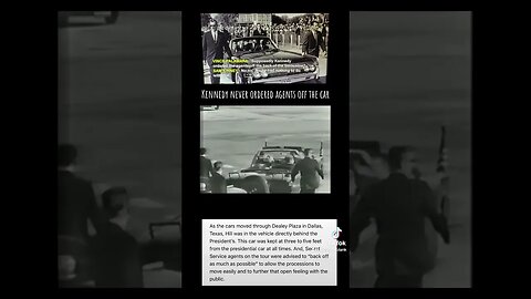 Kennedy never ordered agents off the car