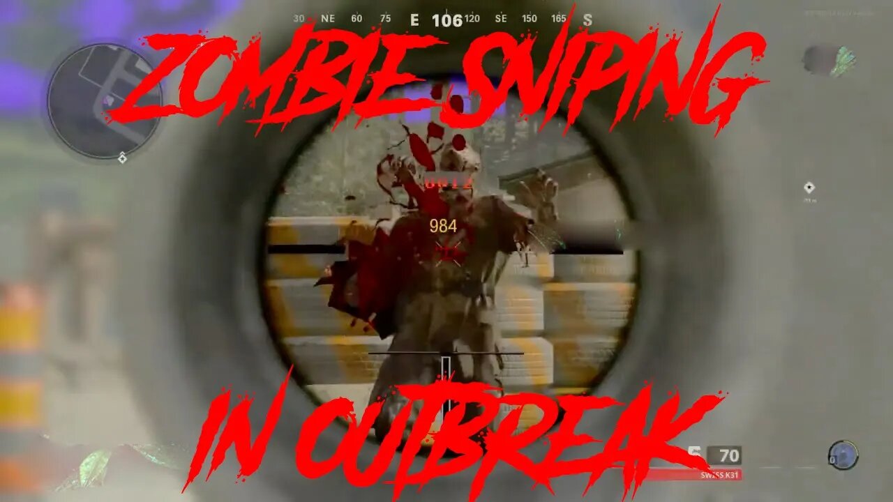 Zombie Sniping in Outbreak.