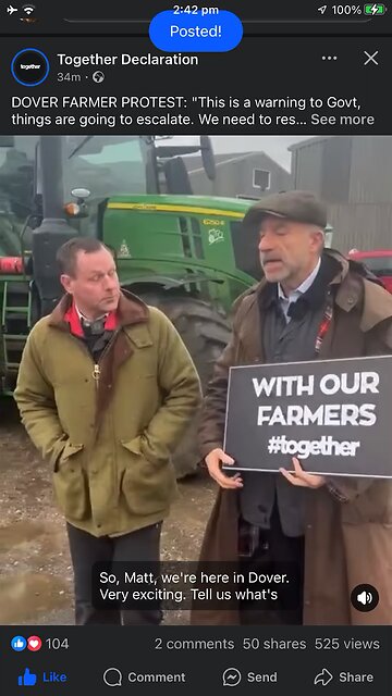 Together Declaration : farmers today in Dover UK 27/11/2024
