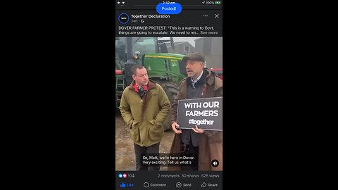 Together Declaration : farmers today in Dover UK 27/11/2024