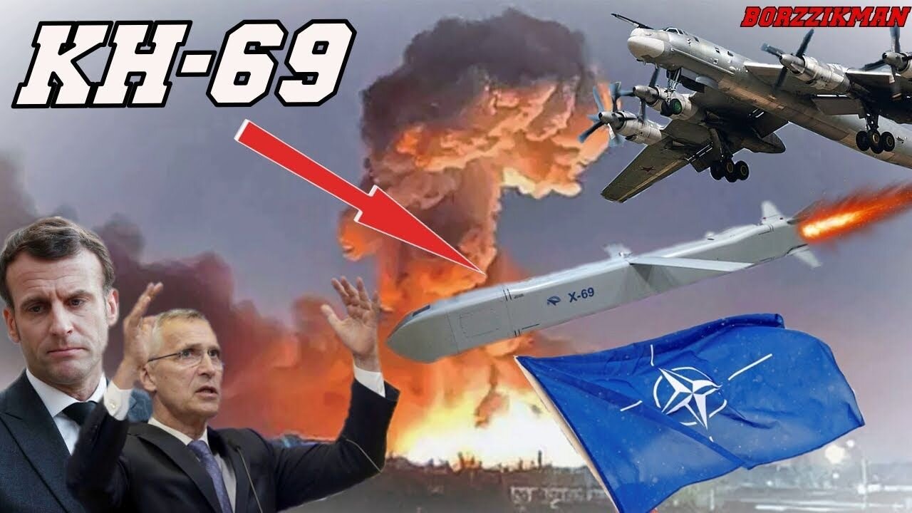 Russia's Newest Missile KH-69 Destroyed a Large Base of Foreign Legion┃US ABRAMS Tanks Avoid BATTLES