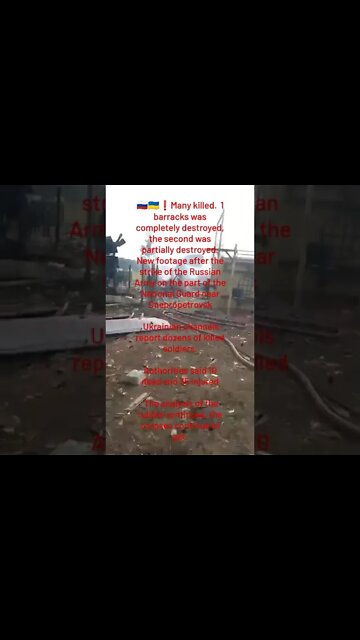 Aftermath Of The Russian Strike On The Barracks Of The National Guard Near Dnepropetrovsk
