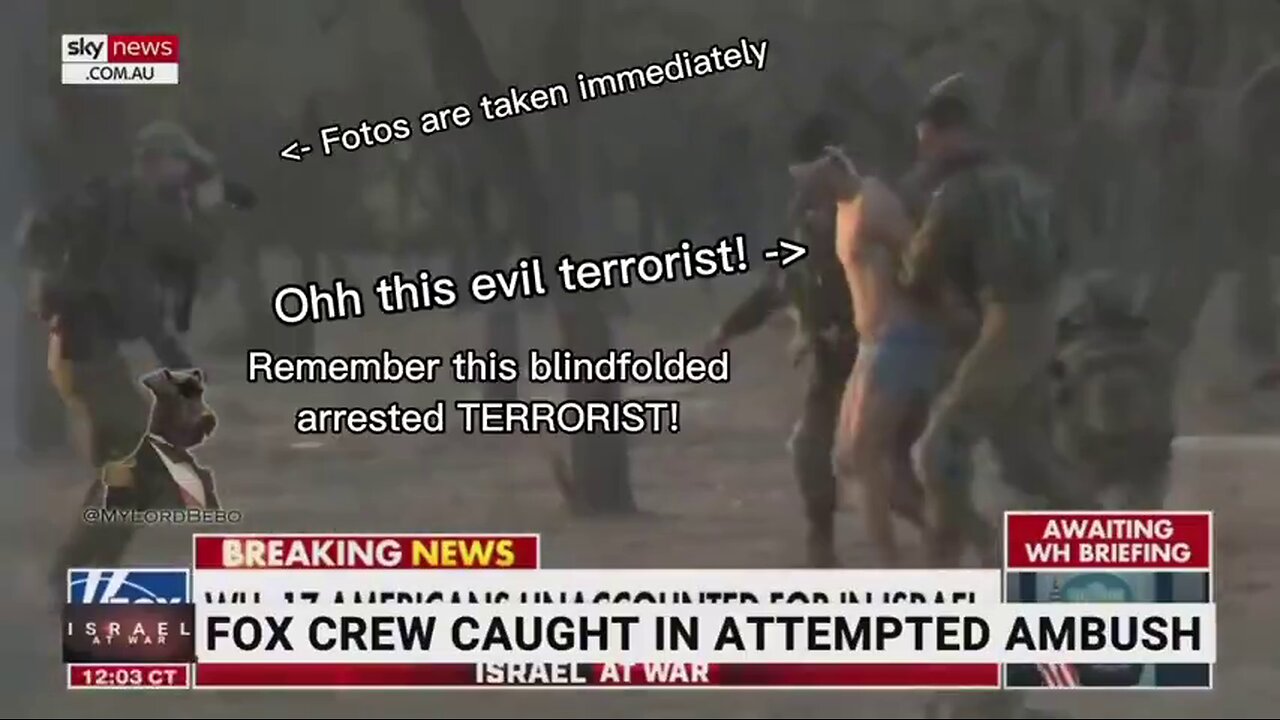 BUSTED: Israel Fakes an Arrest of an Hamas fighter at the Supernova festival