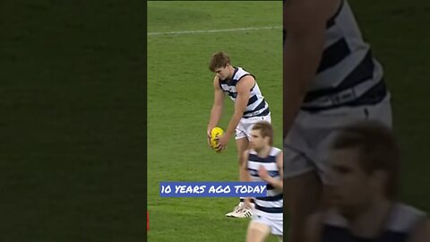 Tom Hawkins With A Massive Goal For Geelong 10 Years Ago #afl #geelongcats #shorts