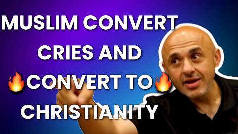 HOT DEBATE🔥 A Muslim convert comes back to Jesus with tears in his eyes.