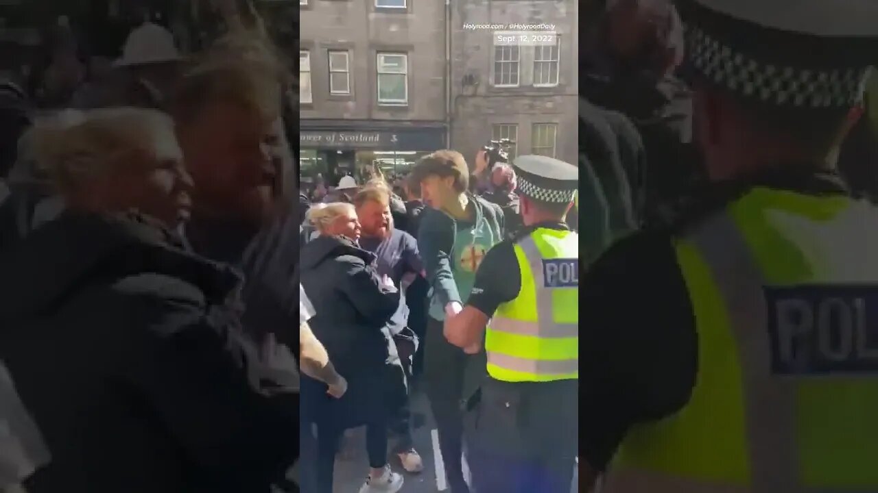 A man was arrested after heckling #PrinceAndrew during the procession accompanying #QueenElizabeth's