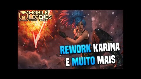 ENTENDA O REWORK DA KARINA, BANE E NOVIDADES DE SERVER AVANÇADO | MLBB