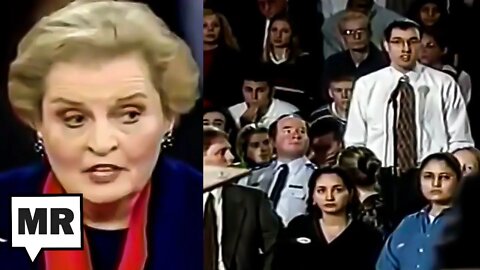 Let's Remember Madeleine Albright Getting Shouted Down During 1998 Iraq 'Town Hall’