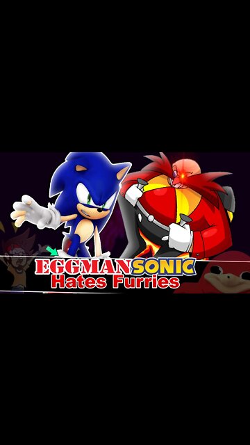 FAN GAME POLEMICA do SONIC | Eggman Hates Furries #shorts