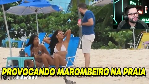 PLAYHARD REAGINDO PROVOCANDO MAROMBEIRO NA PRAIA | SemZero