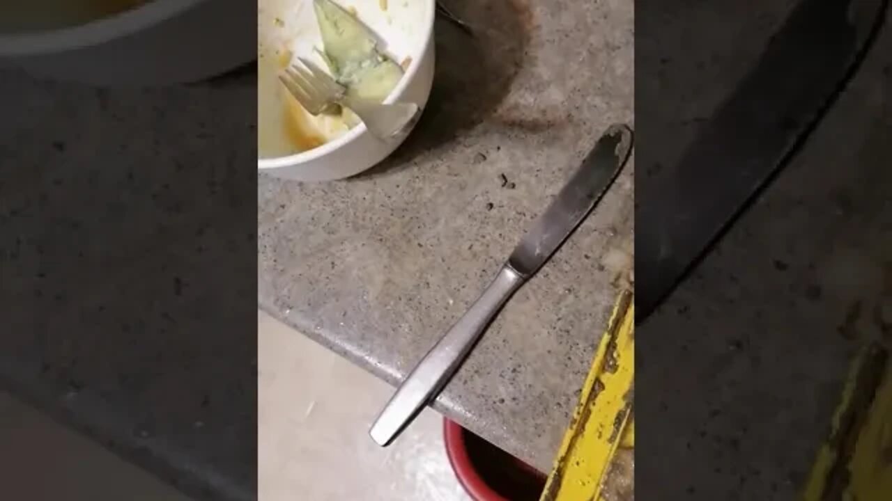 Clean dry cement off tools