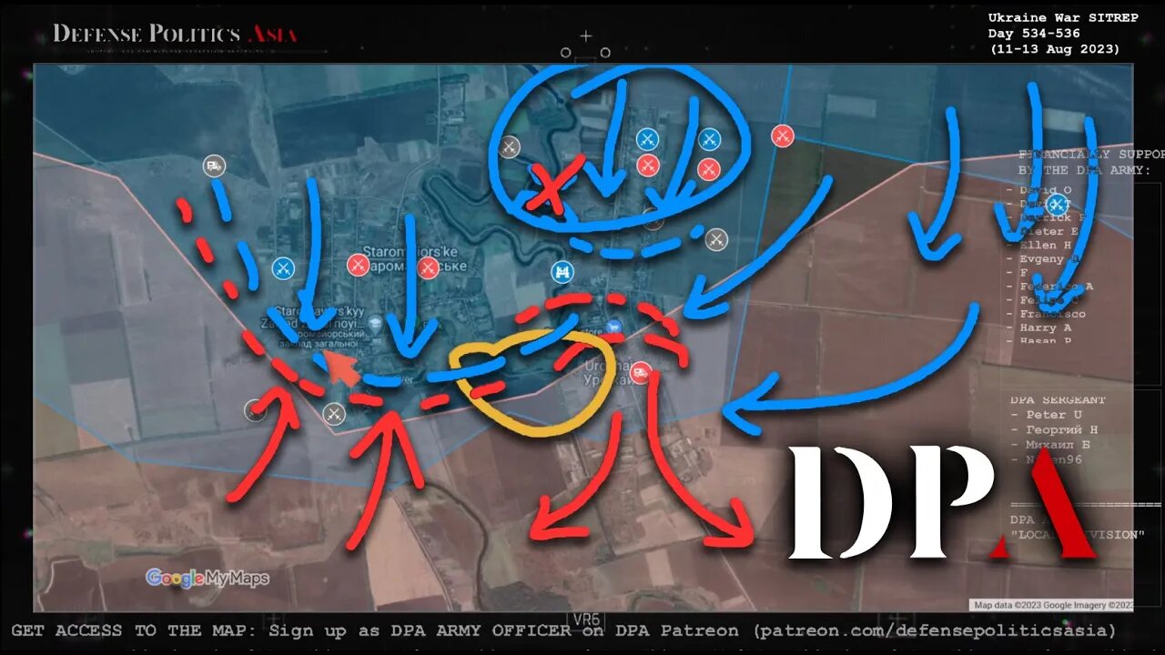 PINCER ON STARO-URO TWIN SETTLEMENT - Ukraine captures half of Urozhaine and start attacking flanks