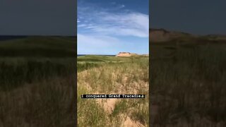 Climbing a hill at the beach