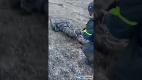 🇺🇦Graphic War18+🔥Roadside Russian Chechen Elite Soldiers, Battle Over Ukraine Armed Forces #Shorts