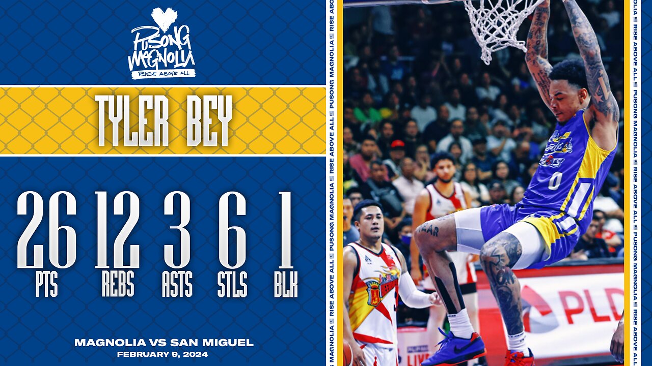 Tyler Bey Highlights [Magnolia vs San Miguel Finals G4 | Feb. 9, 2024]