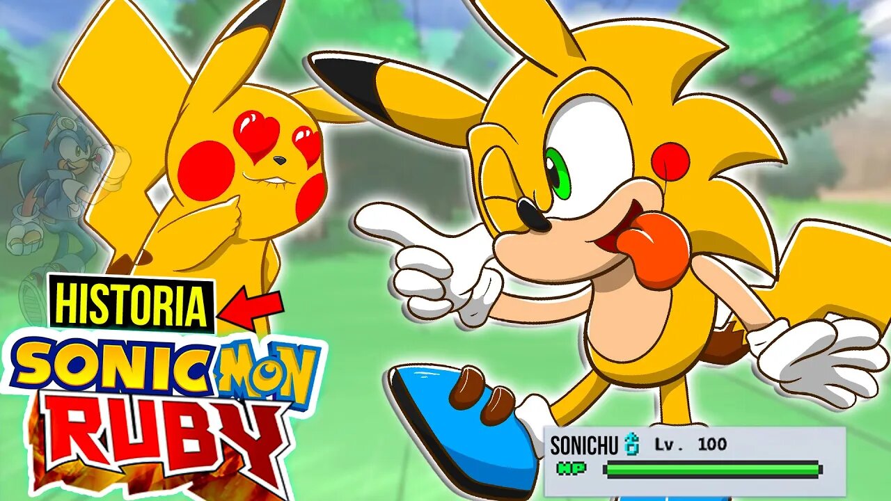 SONIC ganhou um JOGO POKEMON 😂| HISTORIA SONICMON RUBY