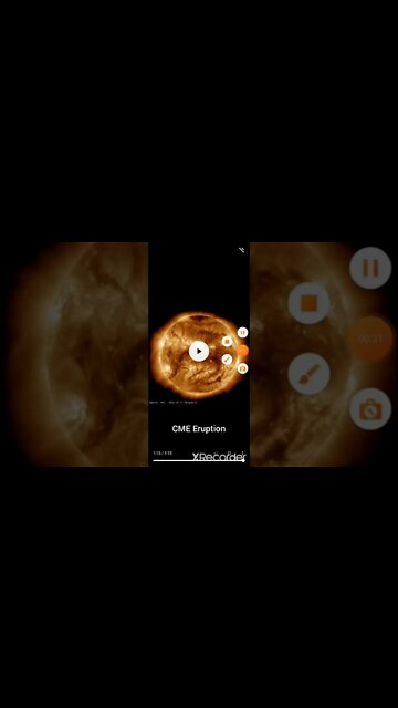 CME Eruption and Solar wind blend