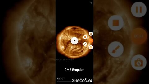 CME Eruption and Solar wind blend