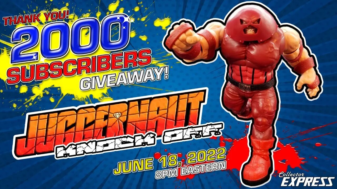 Thank you! 2000 Subscribers KO Juggernaut Giveaway - June 18 - 8-9 PM Eastern