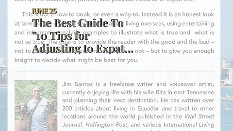 The Best Guide To "10 Tips for Adjusting to Expat Life"