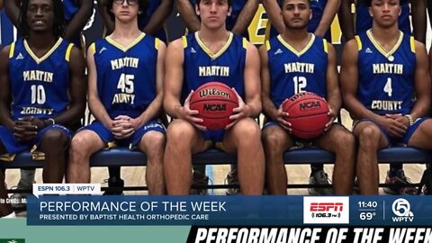 Martin County wins Baptist Health Orthopedic Care sports performance of the week