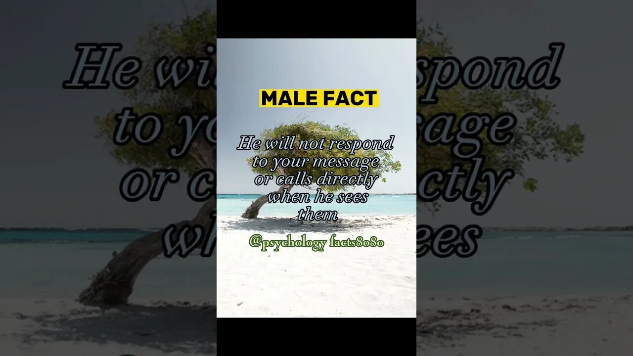 Male fact [psychology][Psychology facts]