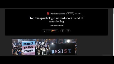 Top Trans Psychologist Says Sh!t Is Getting Outta Hand Now.