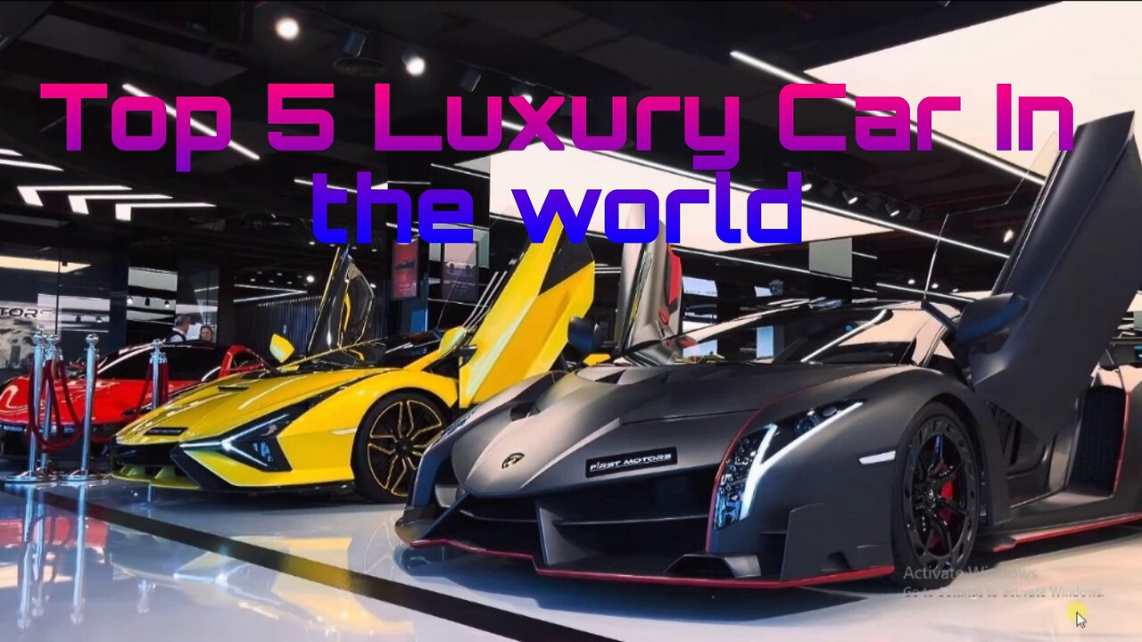 Top 5 Luxury Cars in the world