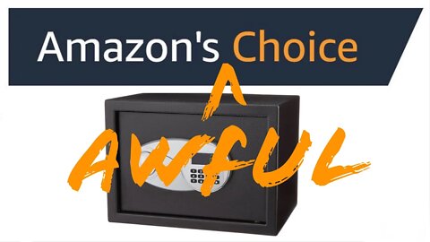 [859] Picked in 3 Seconds: AmazonBasics Security Safe