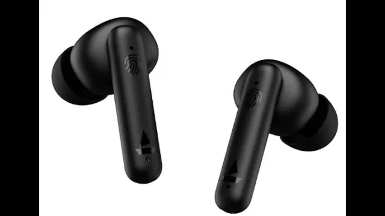 boAts Water Resistance, Smooth Touch Controls Bluetooth Truly Wireless in Ear Earbuds with Mic