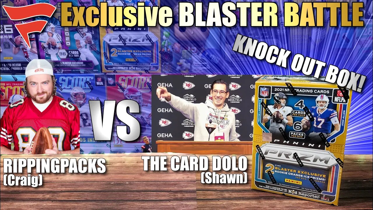 RippingPacks vs The Card Dojo | 2021 Fanatics Prizm Blaster Box Battle - TOP HIT IS PULLED!